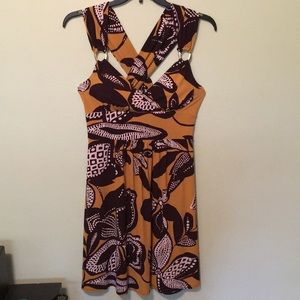 Floral Criss Cross Back Dress